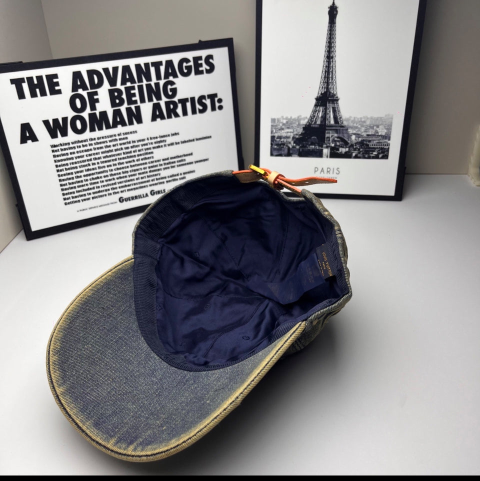 Lv old gray hologram hat