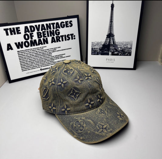 Lv old gray hologram hat